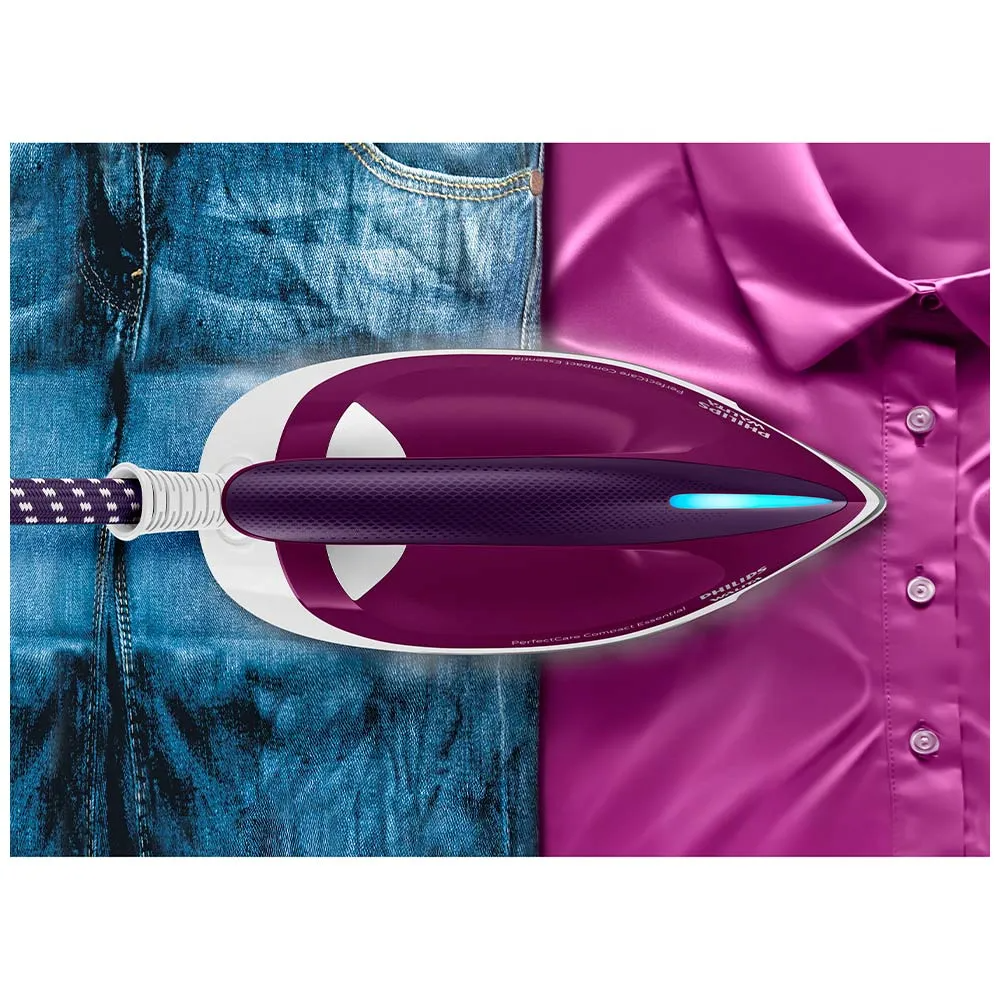 Ferro a Vapor Philips Walita Branco e Roxo Perfect Care Compact