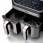 Fritadeira Air Fryer Digital Dual 9L Metal Ariete Cesto Duplo