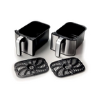 Fritadeira Air Fryer Digital Dual 9L Metal Ariete Cesto Duplo