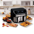 Fritadeira Air Fryer Digital Dual 9L Metal Ariete Cesto Duplo
