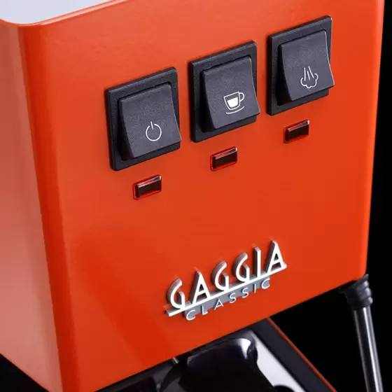 Cafeteira Italiana Manual Gaggia Classic Pro E24 Espresso  Laranja