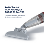 Aspirador de Pó Vertical Oster Stick 2 em 1 600W Filtro HEPA 1L