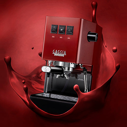 Cafeteira Italiana Gaggia Classic Pro E24 Espresso Manual Vermelha