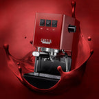 Cafeteira Italiana Gaggia Classic Pro E24 Espresso Manual Vermelha
