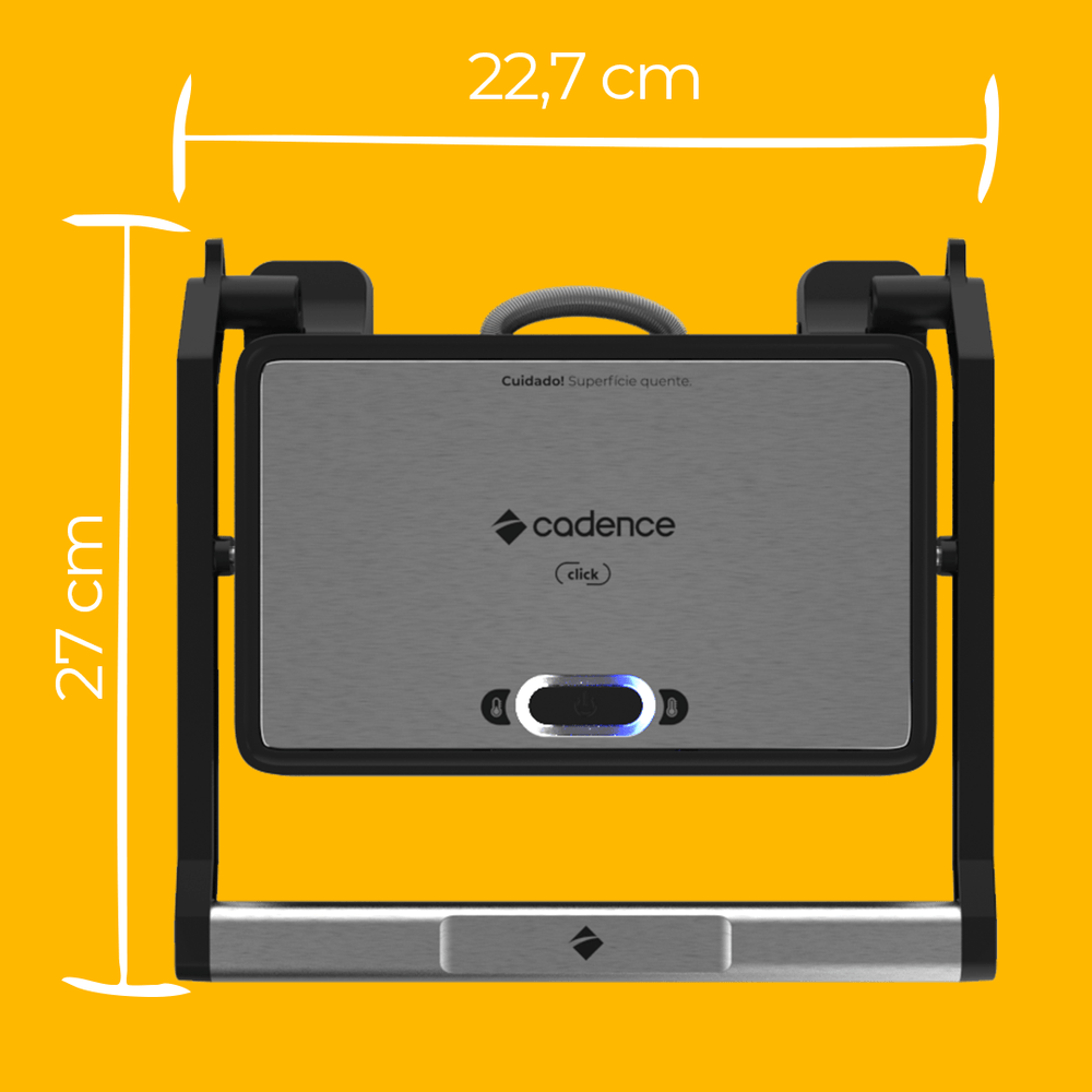 Grill Cadence Click Inox 1200W Antiaderente GRL200