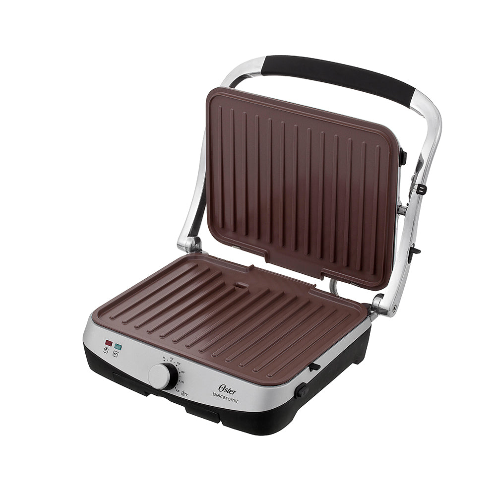 Grill Sanduicheira Oster Bioceramic 2 Em 1 Inox