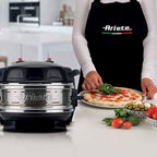 Forno de Pizza Ariete Elétrico Duplo para 2 pizzas em 4 minutos com pedras refratárias antiaderente