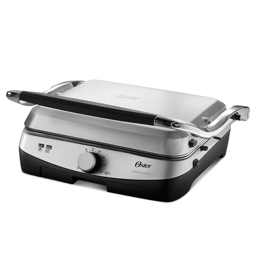 Grill Sanduicheira Oster Bioceramic 2 Em 1 Inox