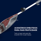 Aspirador de Pó Vertical Oster Stick 2 em 1 600W Filtro HEPA 1L