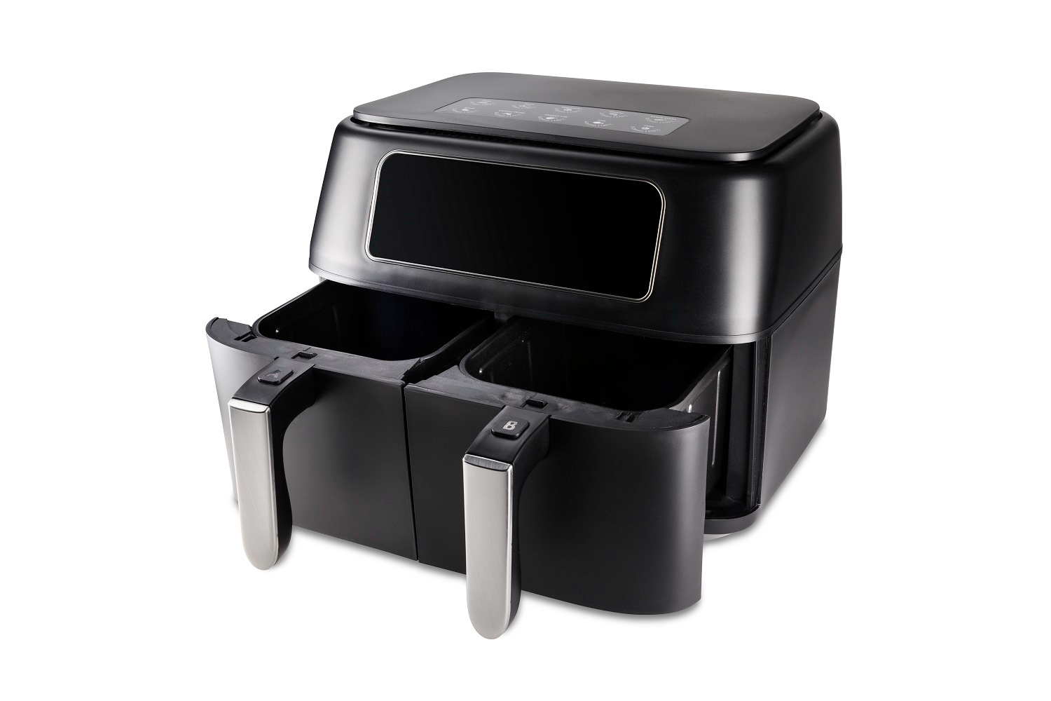 Fritadeira Dual Air Fryer Hamilton Beach Duplo Cesto 8L Preta