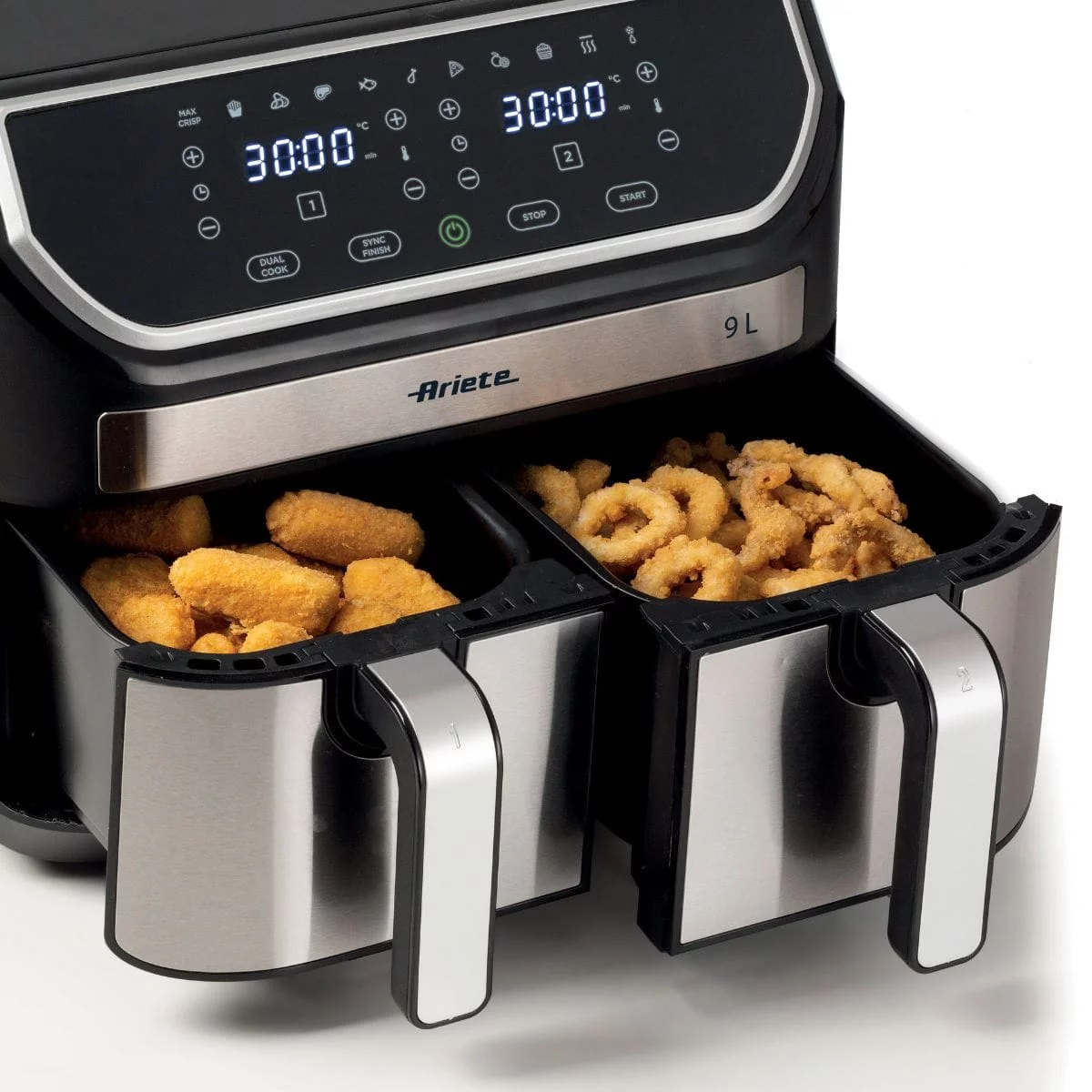 Fritadeira Air Fryer Digital Dual 9L Metal Ariete Cesto Duplo