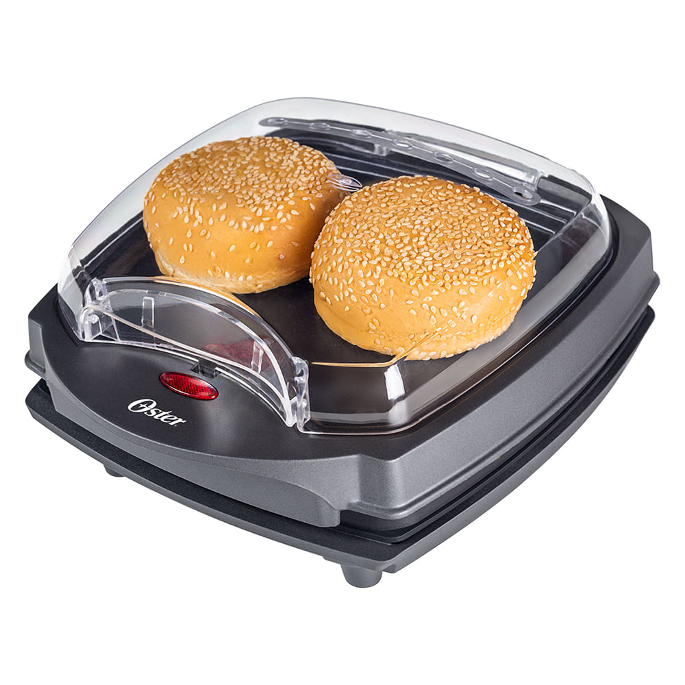 Grill Sanduicheira Elétrico Burguer Oster 2 em 1 com Estufa