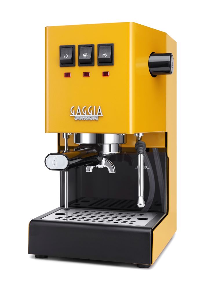 Cafeteira Máquina Italiana Manual Gaggia Classic Espresso E24 Amarela
