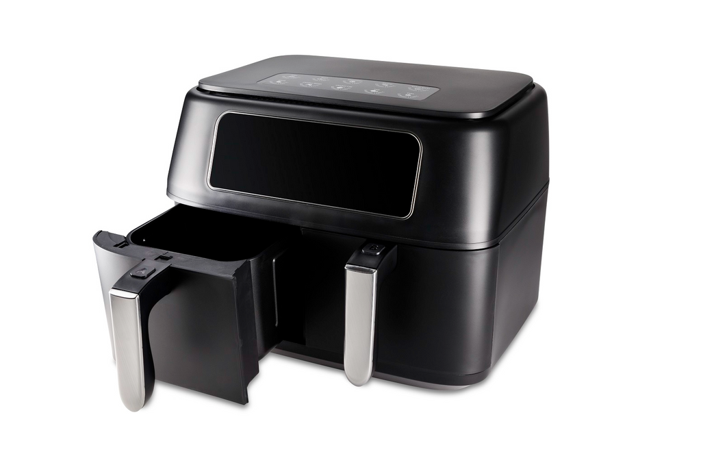 Fritadeira Dual Air Fryer Hamilton Beach Duplo Cesto 8L Preta