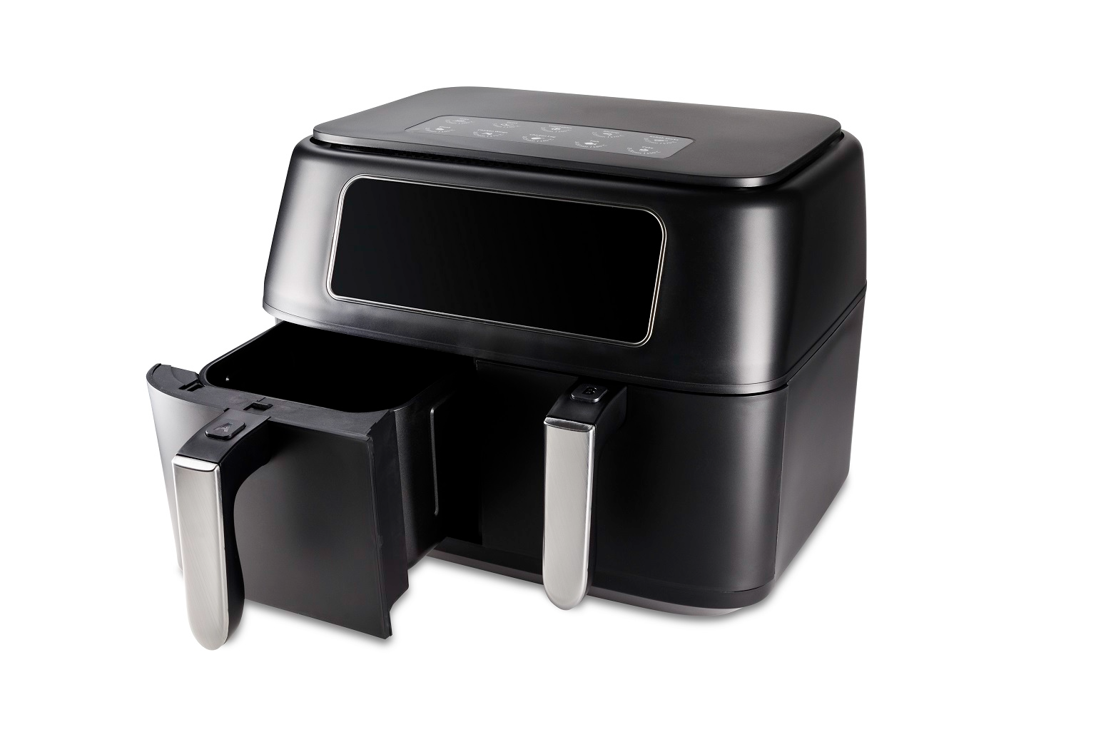 Fritadeira Dual Air Fryer Hamilton Beach Duplo Cesto 8L Preta